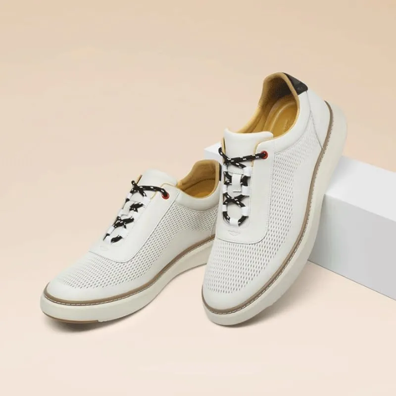 Men Oxford Superior Flexural Leather Fashion Dress Shoes Comfy Non Slip Casual Breathable Sneakers