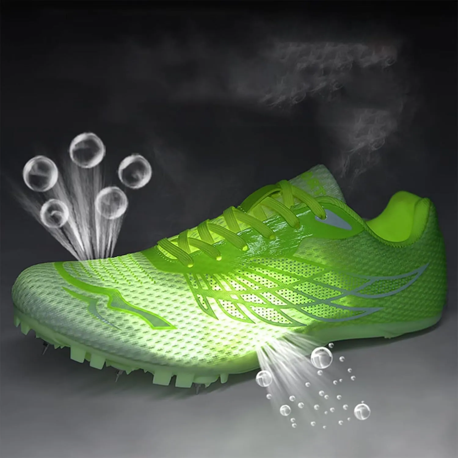 Men Women Track and Field Nail Shoes Youth Professional Training Competition Athletics 8 Nails Spikes Sprint Sport Sneakers Breathable Mesh Sprint & Jumping Athletic Shoes