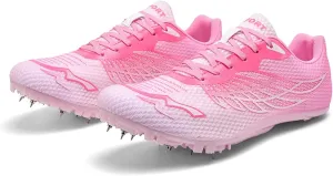 Men Women Track and Field Nail Shoes Youth Professional Training Competition Athletics 8 Nails Spikes Sprint Sport Sneakers Breathable Mesh Sprint & Jumping Athletic Shoes