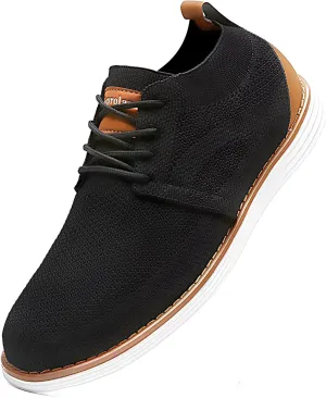 Men's Casual Shoes Comfortable Comfy Mesh Sneakers for Men Lightweight Dress Sneakers Fashion Walking Oxford