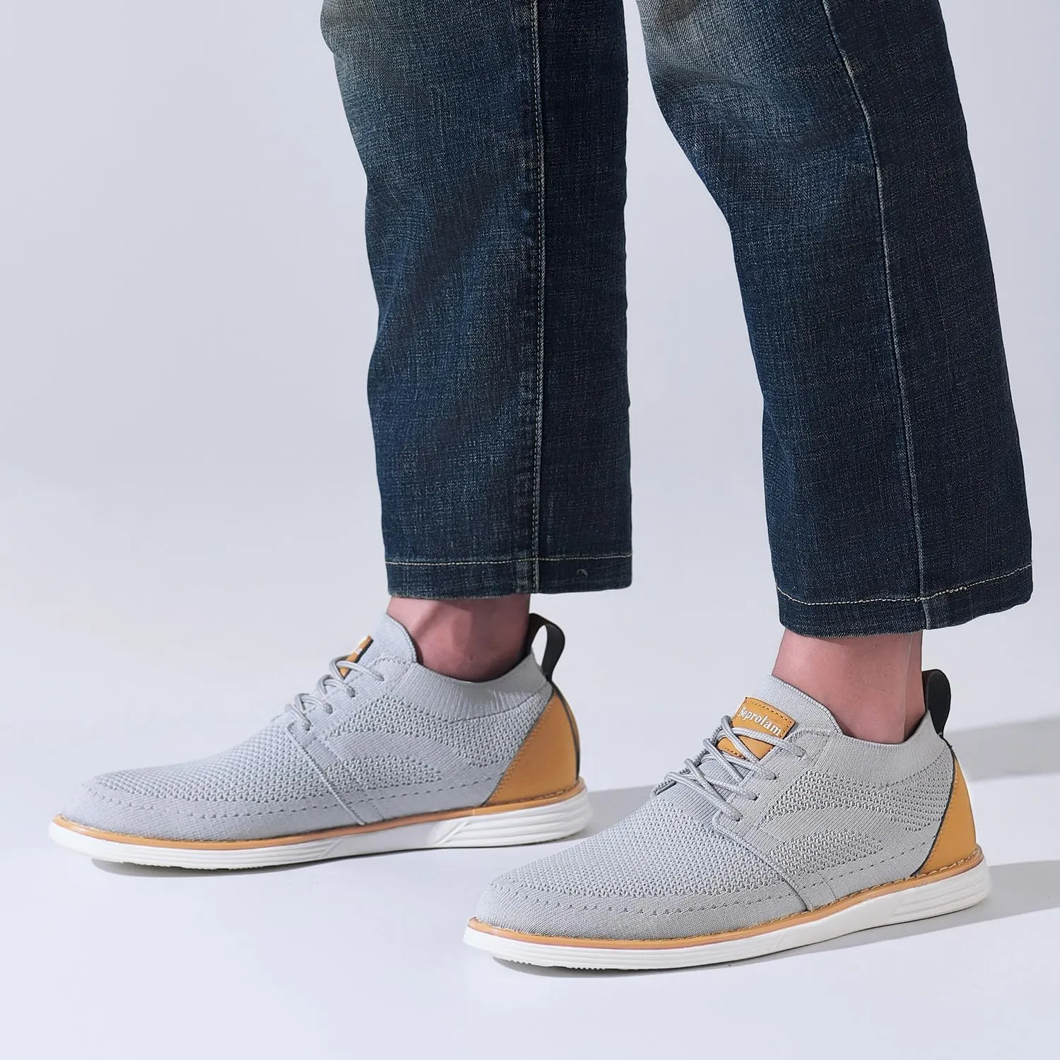 Men's Casual Shoes Comfortable Comfy Mesh Sneakers for Men Lightweight Dress Sneakers Fashion Walking Oxford