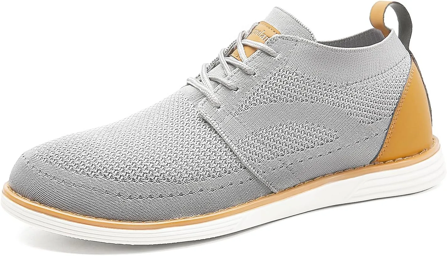 Men's Casual Shoes Comfortable Comfy Mesh Sneakers for Men Lightweight Dress Sneakers Fashion Walking Oxford