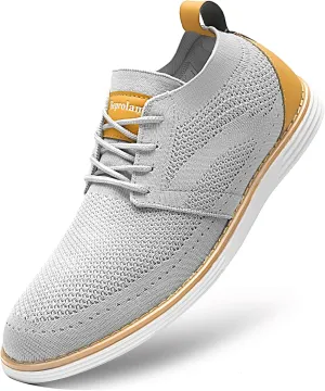 Men's Casual Shoes Comfortable Comfy Mesh Sneakers for Men Lightweight Dress Sneakers Fashion Walking Oxford