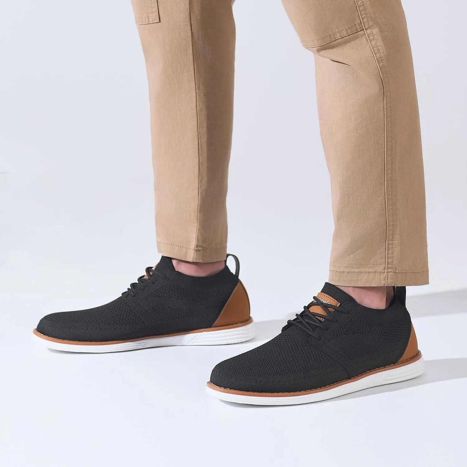 Men's Casual Shoes Comfortable Comfy Mesh Sneakers for Men Lightweight Dress Sneakers Fashion Walking Oxford