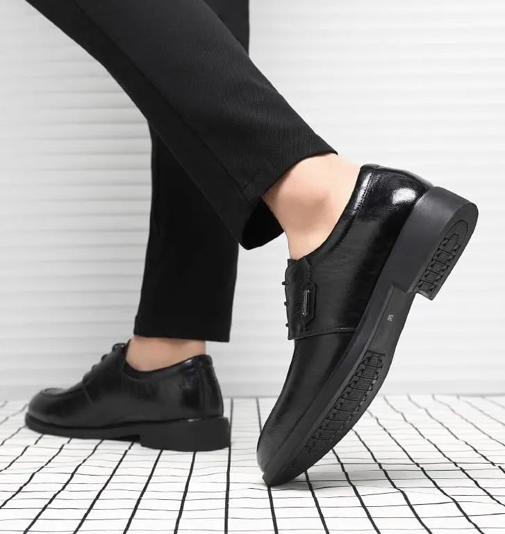 Men's Classic Patent Lace-up Formal Oxford Men Low Top Formal Business Dress Shoes