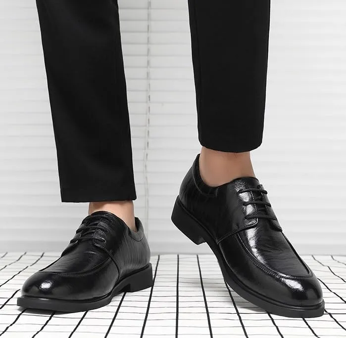 Men's Classic Patent Lace-up Formal Oxford Men Low Top Formal Business Dress Shoes