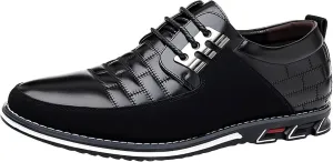 Men's Dress Sneakers Men's Casual Dress Shoes Fashionable Men's Breathable and Comfortable Business Casual Solid