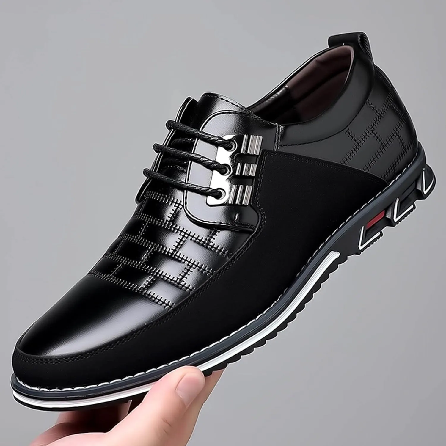 Men's Dress Sneakers Men's Casual Dress Shoes Fashionable Men's Breathable and Comfortable Business Casual Solid