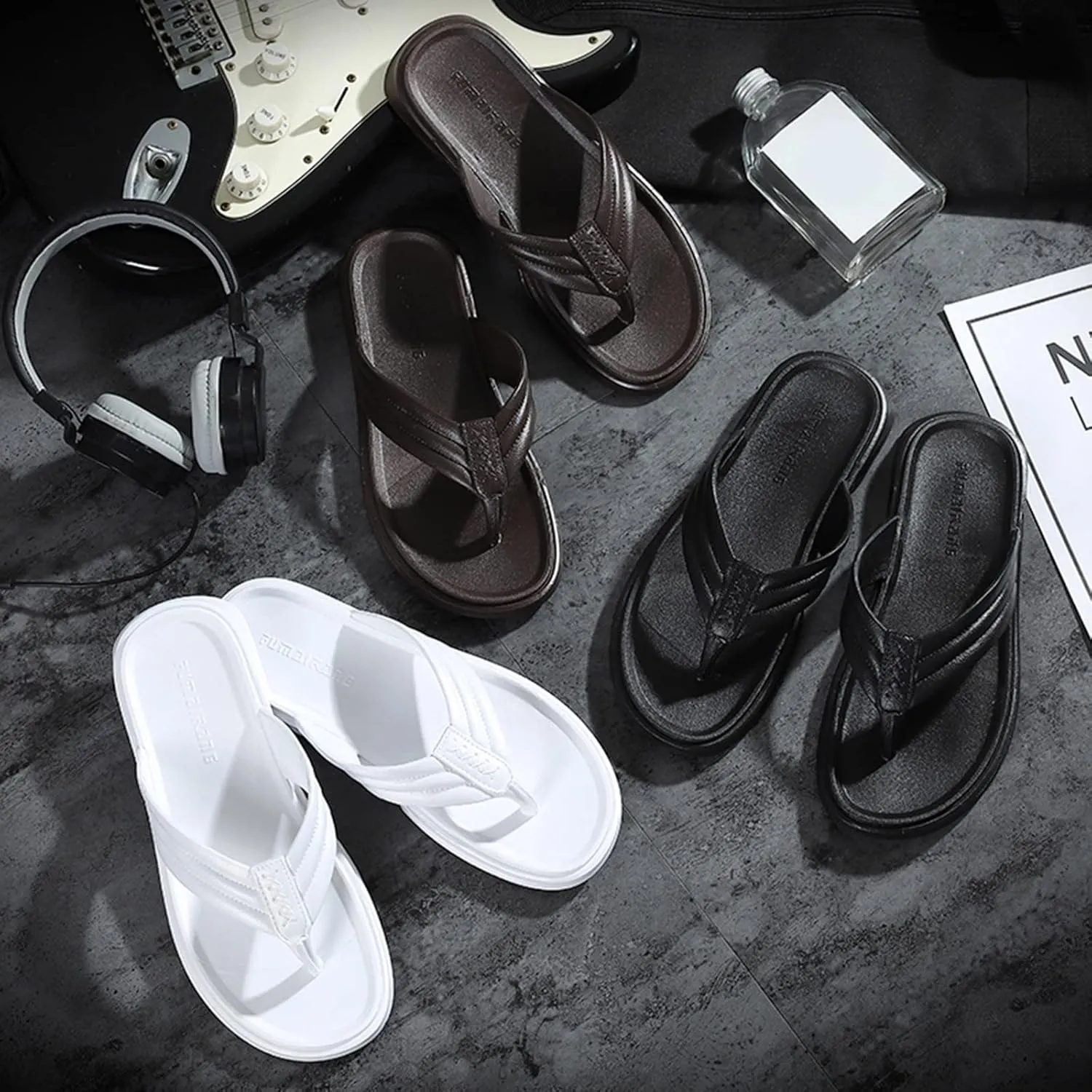 Men's Flip Flops Men's Flip Flops Thongs Sandals Comfort Slippers for Beach Sandals for Men Flip Flops for Men