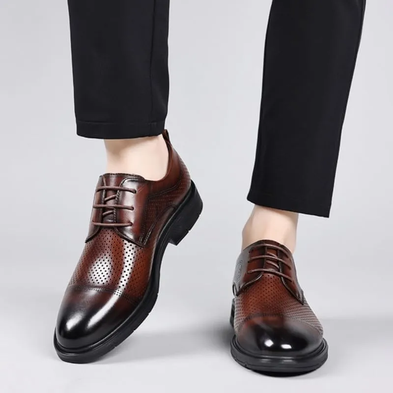 Mens Oxfords Shoes Luxury Retro Dress Shoes Classic Prom Wedding Business Office Dress Shoes
