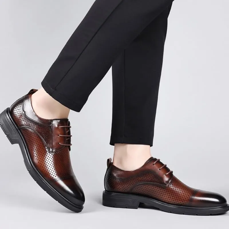 Mens Oxfords Shoes Luxury Retro Dress Shoes Classic Prom Wedding Business Office Dress Shoes
