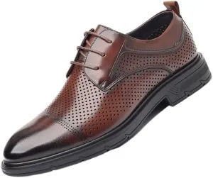 Mens Oxfords Shoes Luxury Retro Dress Shoes Classic Prom Wedding Business Office Dress Shoes