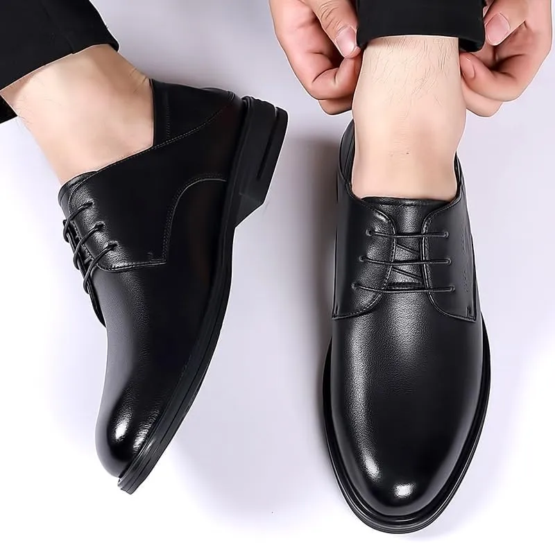 Men's Patent Leather Oxford Shoes Mens Wedding Business Office Dress Shoes Man Classic Lace-up Formal Tuxedo Derby Shoes(8)