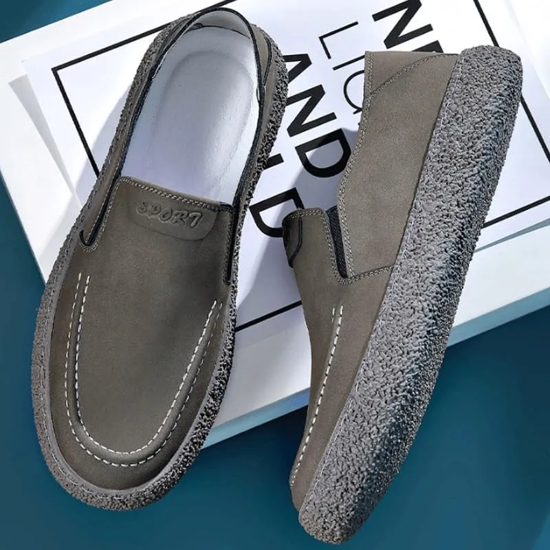 Men's Patent Leather Platform Loafers Comfy Non Slip Durable Rubber Sole Formal Shoes for Formal Business Office Church