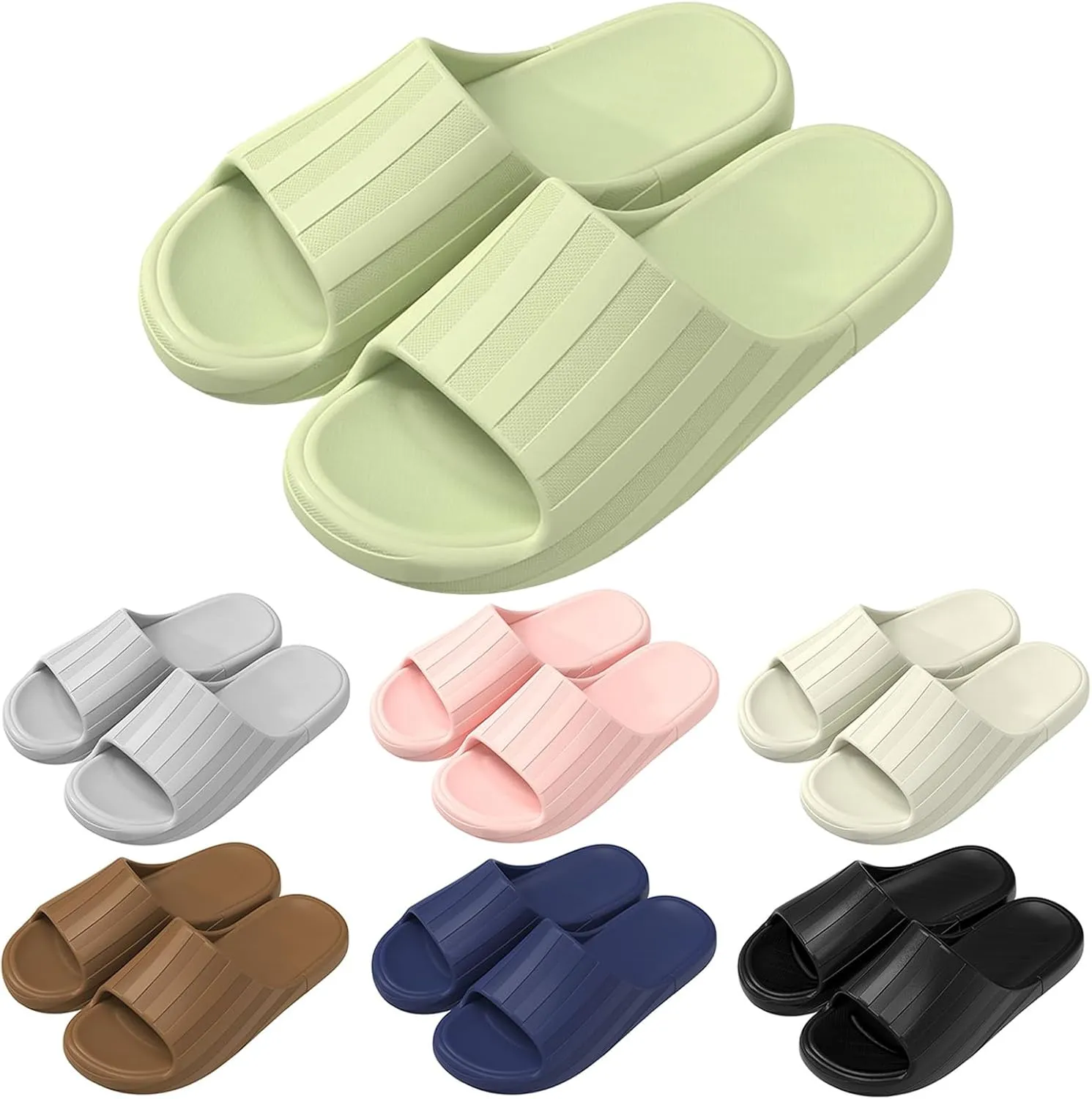 Mens Slides Slides for Women Cloud Slippers for Men Womens Indoor Outdoor Beach Public Slippers
