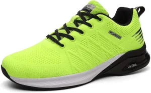 Men's Sports Running Shoes Fashion Sneakers Non-Slip Breathable Road Jogging Shoes Indoor Outdoor Fitness Running Trainers Outdoor Mesh Sports Tennis Shoes