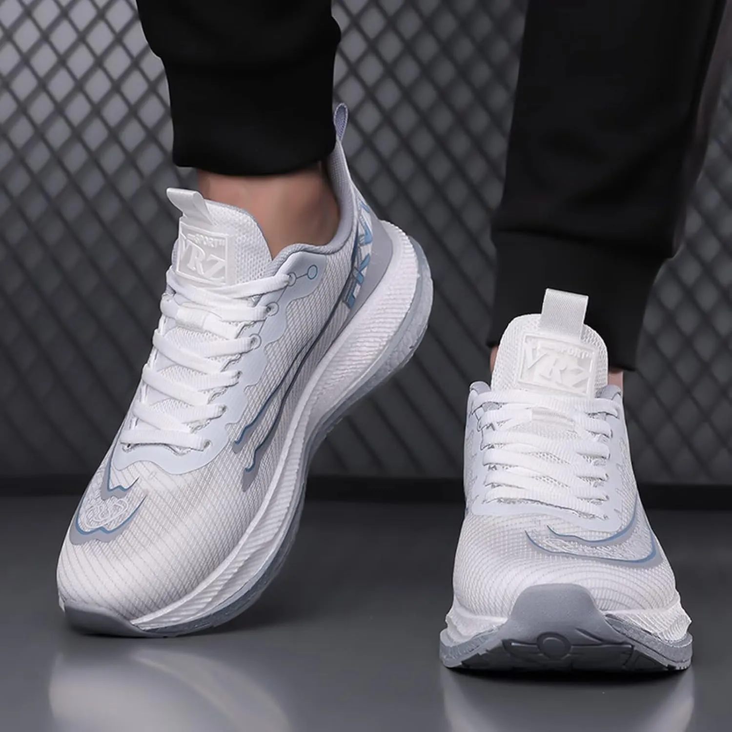 Men's Tennis Running Shoes Lightweight Non Slip Walking Shoes Shock Absorbing Cushioning Sneakers for Men Platform Shoe