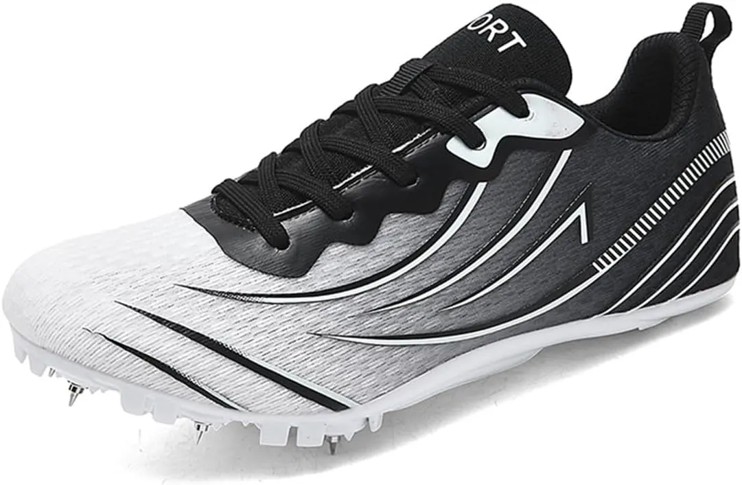 Men's Women's Track & Field Shoes, Lightweight Racing Jumping Sneakers Non Slip Hurdling Athletic Shoes