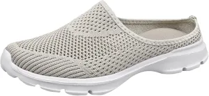 Mesh Orthopedic Breathable Solid Color Casual Slingback Shoes Comfortable Lighweight Sneakers Soft Sole Slip on Comfy Outdoor Walking Shoes for Women