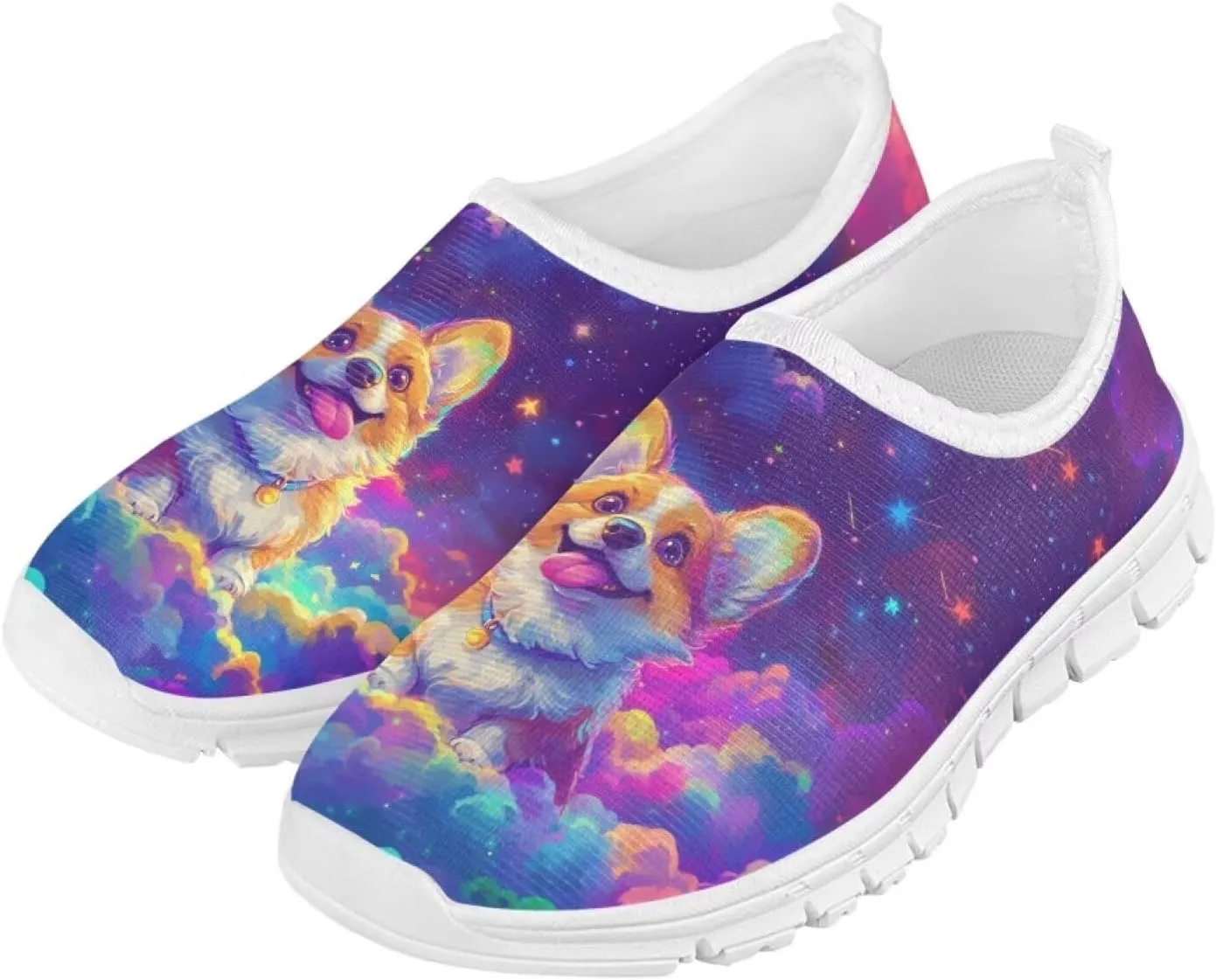 Novelty Boys Slip On Sneakers Moon Shoes Soft Comfy Kids Casual Shoes