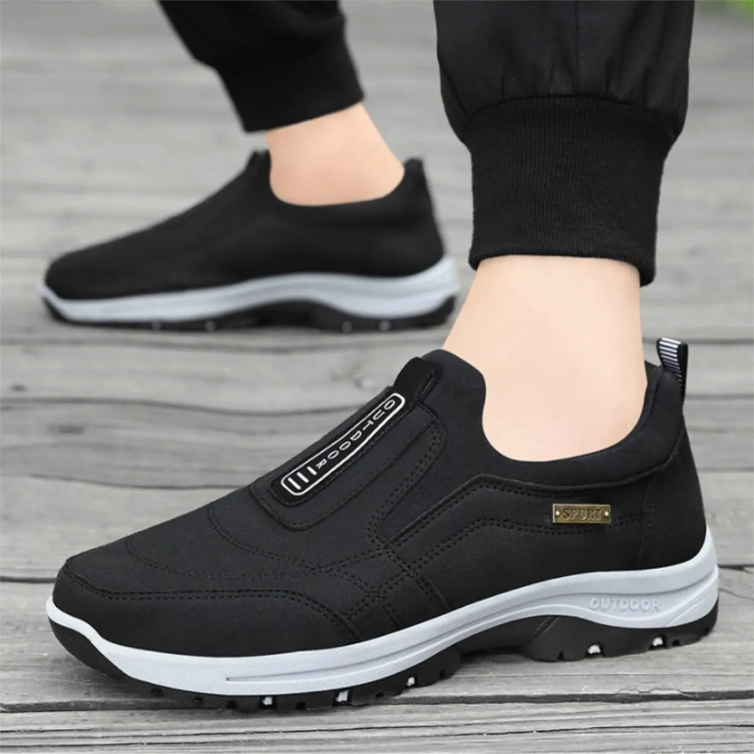 Orthopedic Walking Shoes Outdoor Casual Arch Support Comfortable Waterproof Hiking Shoes for Men Breathable Fashion Sneakers for Outdoor Running