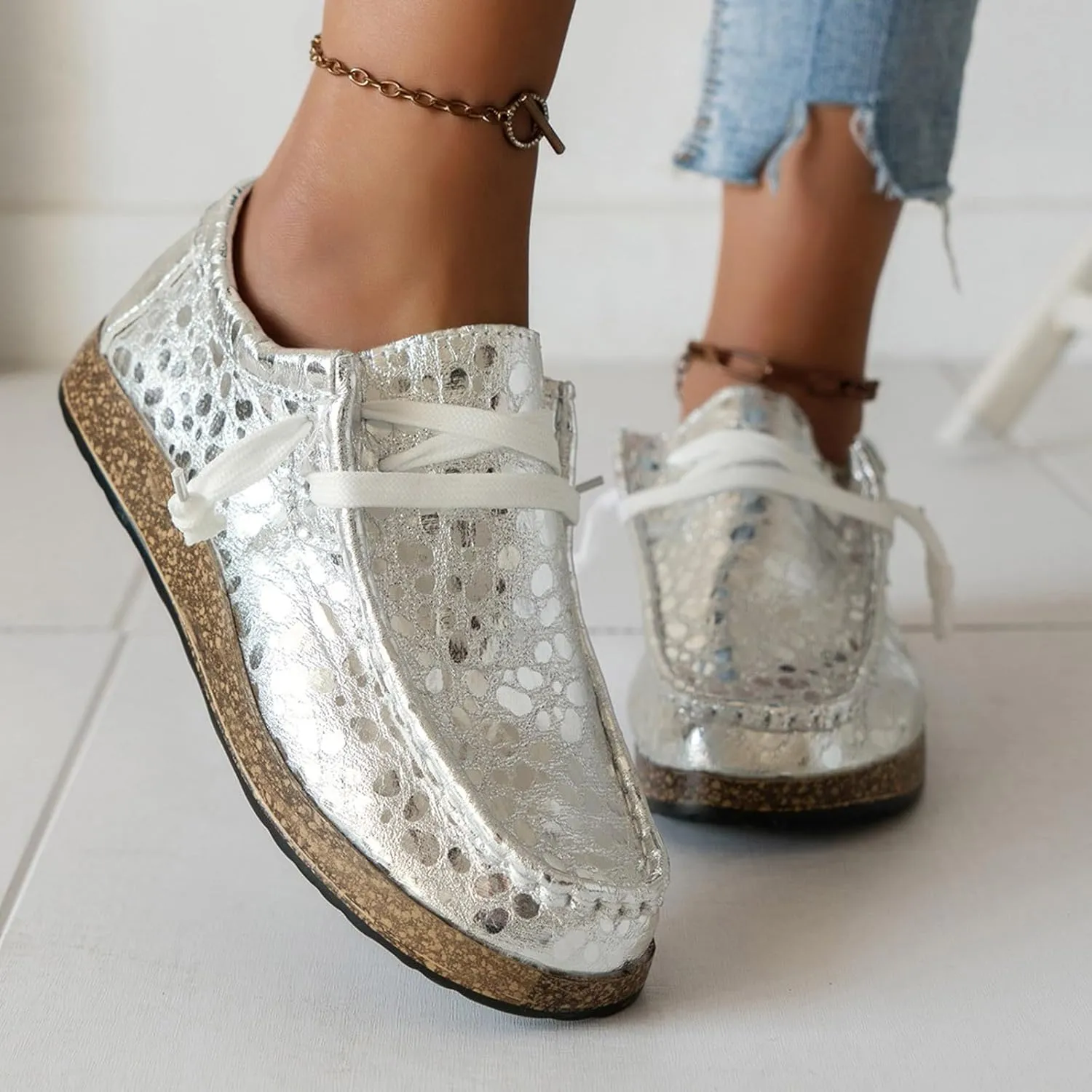 Orthoture Shoes Womens Comfotable Work Shoes Slip On Loafers Light Boat Shoes Comfy Loafers Business Casual Shoes