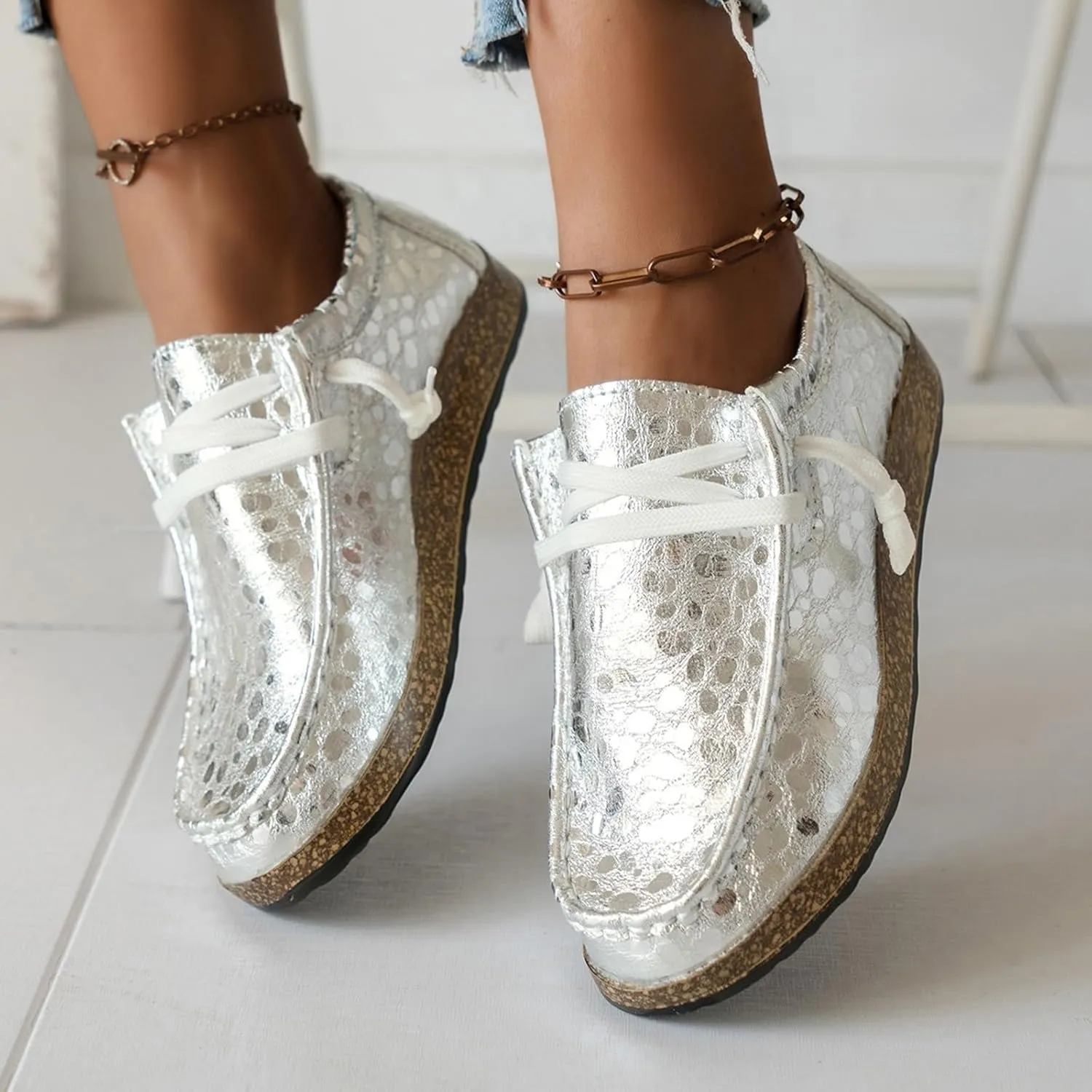 Orthoture Shoes Womens Comfotable Work Shoes Slip On Loafers Light Boat Shoes Comfy Loafers Business Casual Shoes