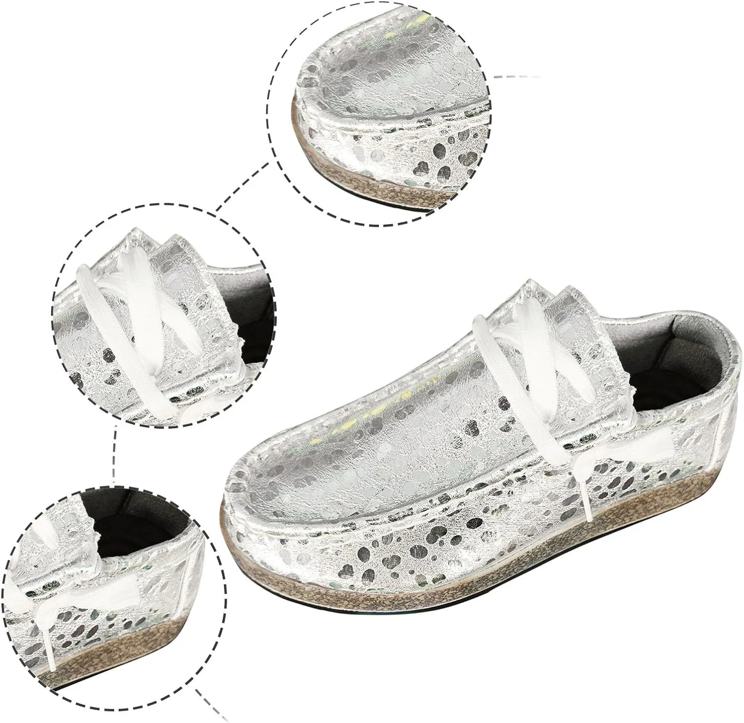 Orthoture Shoes Womens Comfotable Work Shoes Slip On Loafers Light Boat Shoes Comfy Loafers Business Casual Shoes
