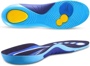 Plantar Fasciitis Insoles, Arch Support Inserts Women Men, Insoles Men for Flat Feet,High Arch and Foot Pain, Orthotic Inserts for Shock Absorbing Standing All Day Work Boot Comfort