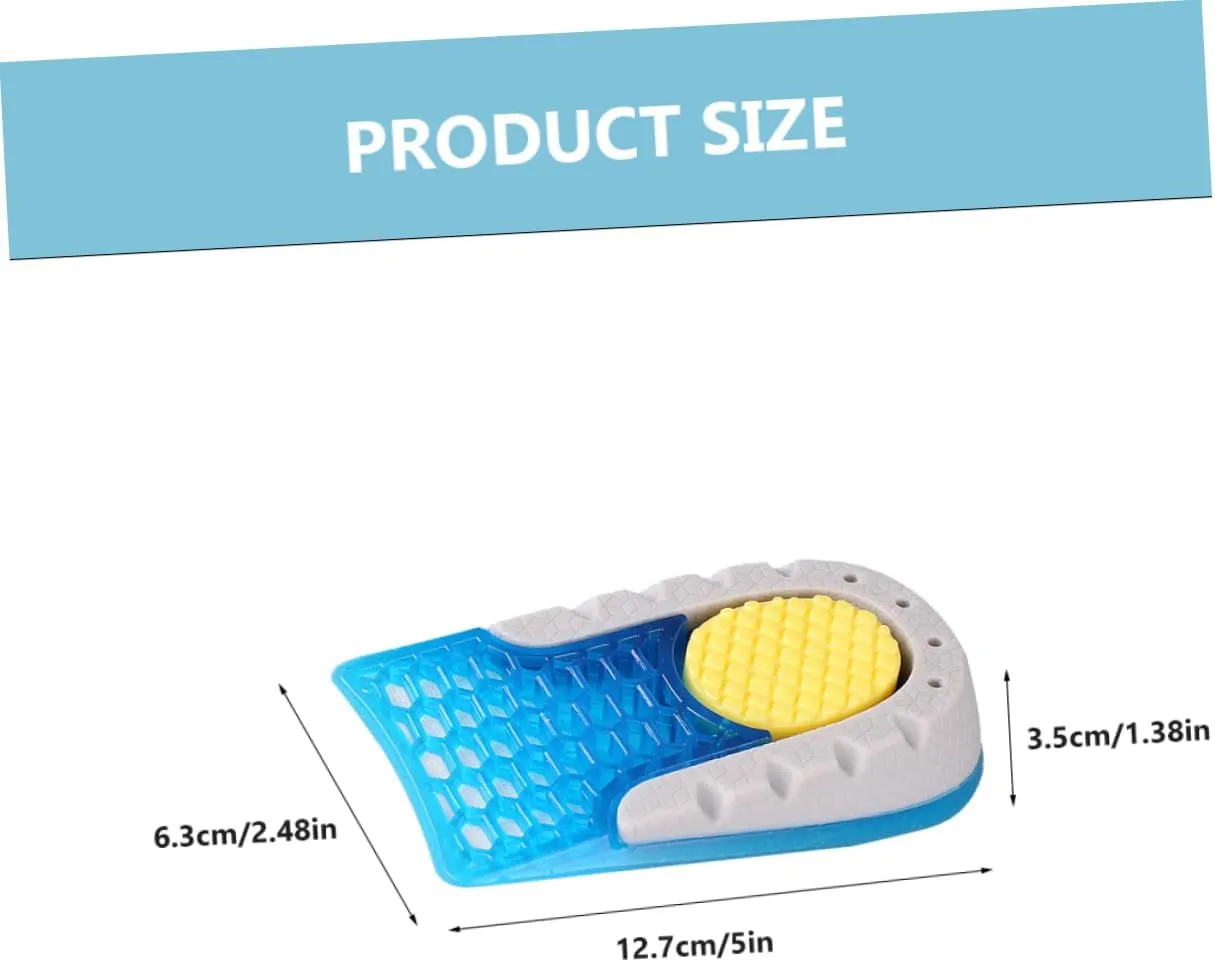 SAFIGLE Men's Insoles Shock Absorbing Inner Heightening Sole Inserts Arch Support for Running Shoes