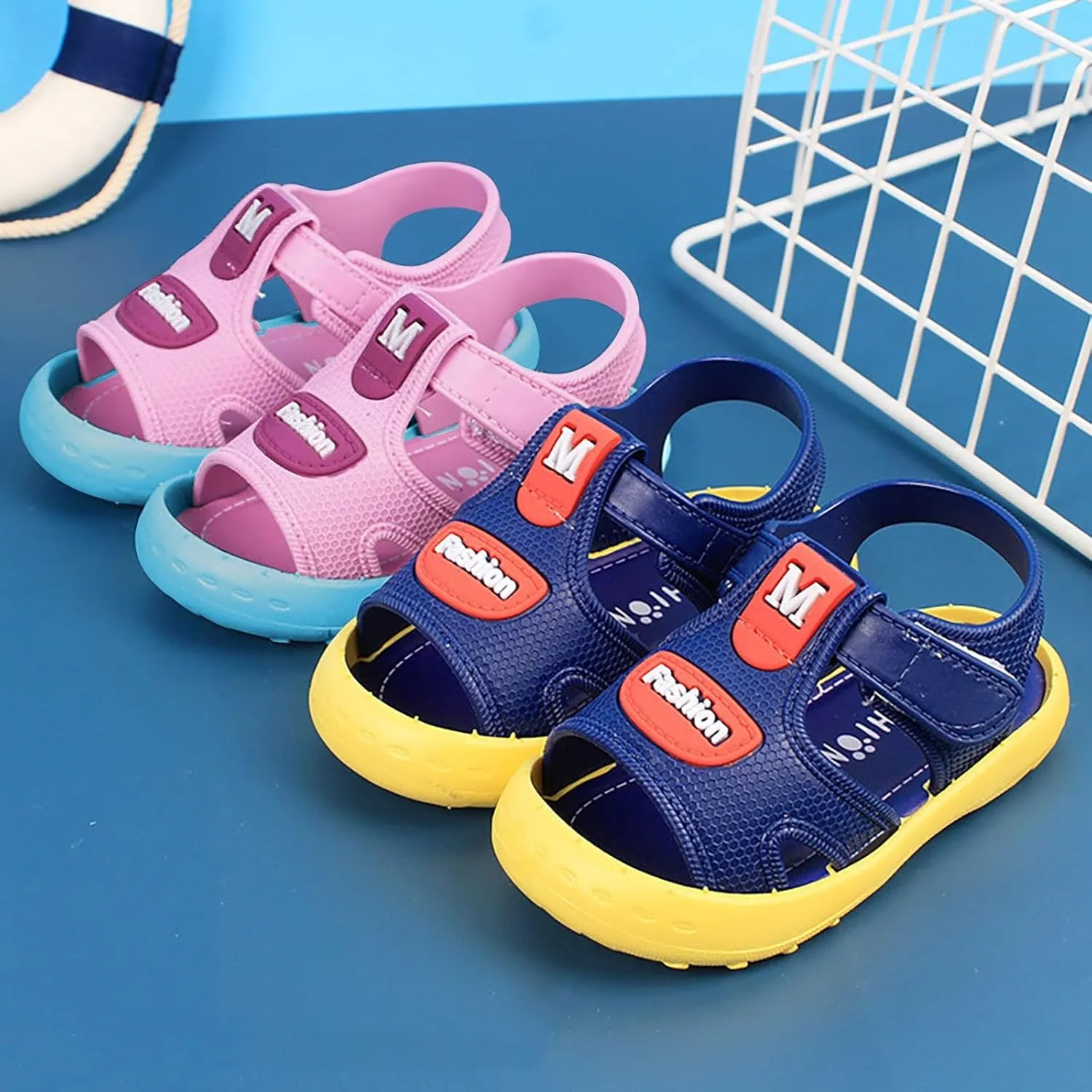 Sandals For Toddler Boys Infant Baby Adjustable Strap Lightweight Sandals Outdoor Casual Beach Comfort Shoes