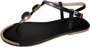 Sandals for Women Orthotic Arch Support Lightweight Yoga Mat Thong Flat Soft Bottom Flip Flops Cushion Clip T-Strap Non-Slip