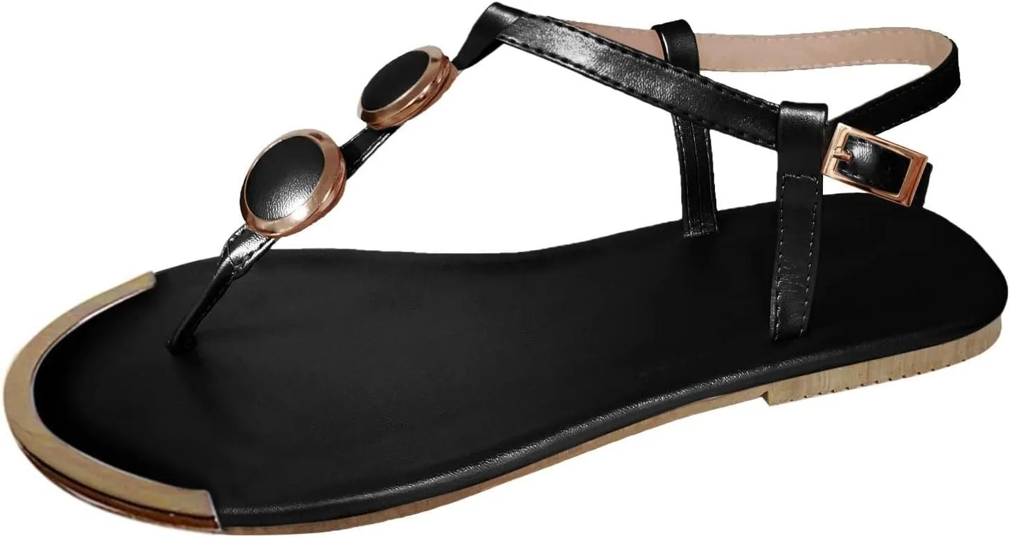 Sandals for Women Orthotic Arch Support Lightweight Yoga Mat Thong Flat Soft Bottom Flip Flops Cushion Clip T-Strap Non-Slip