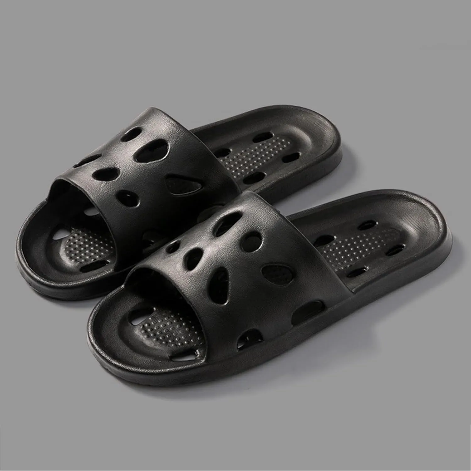 Shower Sandals Non-Slip House Slippers Indoor Outdoor Shower Sandals House Shoes with Low Arch Support