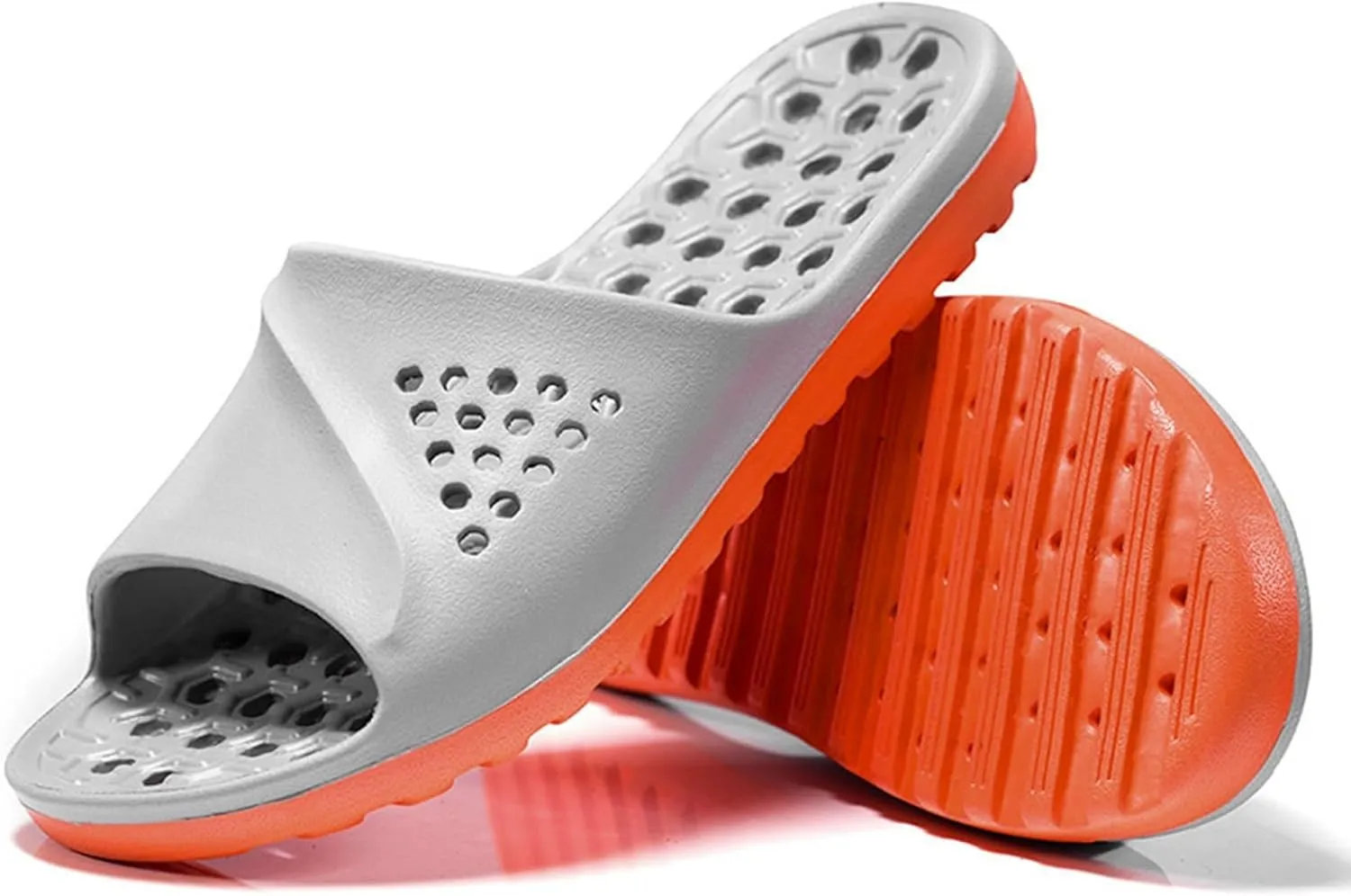 Shower Sandals Shower Shoes Quick Drying Sandals Indoor and Outdoor Massage Pool Slides with Arch Support