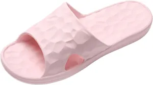 Shower Slide Sandal for Women Non Slip House Slippers Indoor Outdoor Walking Sandals Women's Flat Slippers