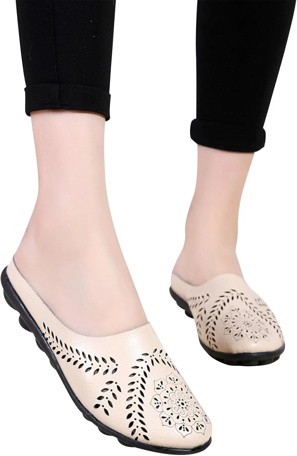 Slip On Shoes Women Womens Sneakers Wide Width Black Loafers Women Wide with Comfy Soft Cover Heel Christmas Sneakers Women Comfortable & Lightweight