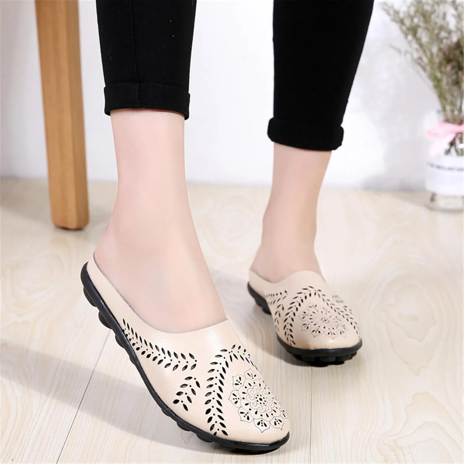 Slip On Shoes Women Womens Sneakers Wide Width Black Loafers Women Wide with Comfy Soft Cover Heel Christmas Sneakers Women Comfortable & Lightweight