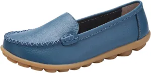 Slip On Sneakers for Women Comfort Moccasins Shoes Ladies Dressy Flats Business Casual Shoes Comfy Walking Sneaker
