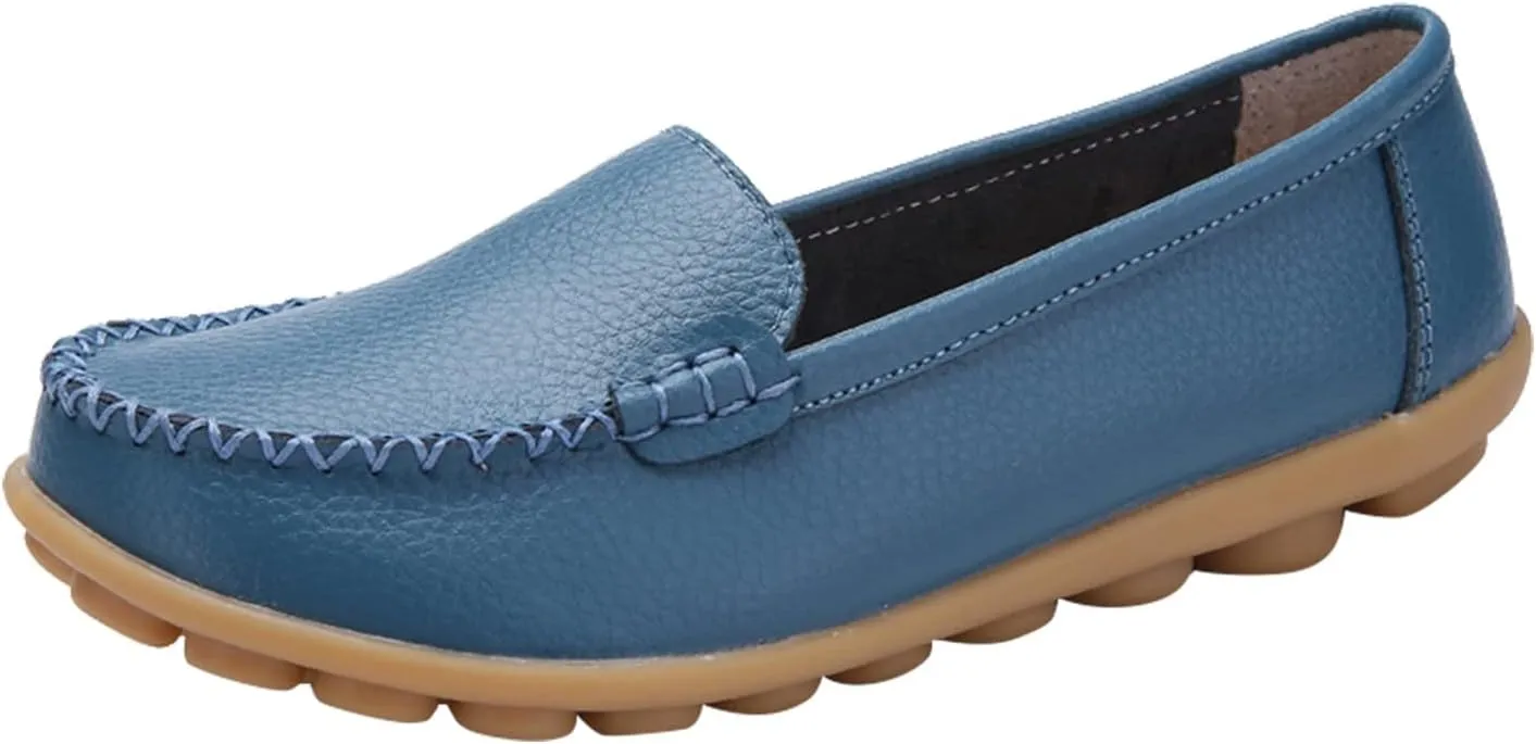 Slip On Sneakers for Women Comfort Moccasins Shoes Ladies Dressy Flats Business Casual Shoes Comfy Walking Sneaker