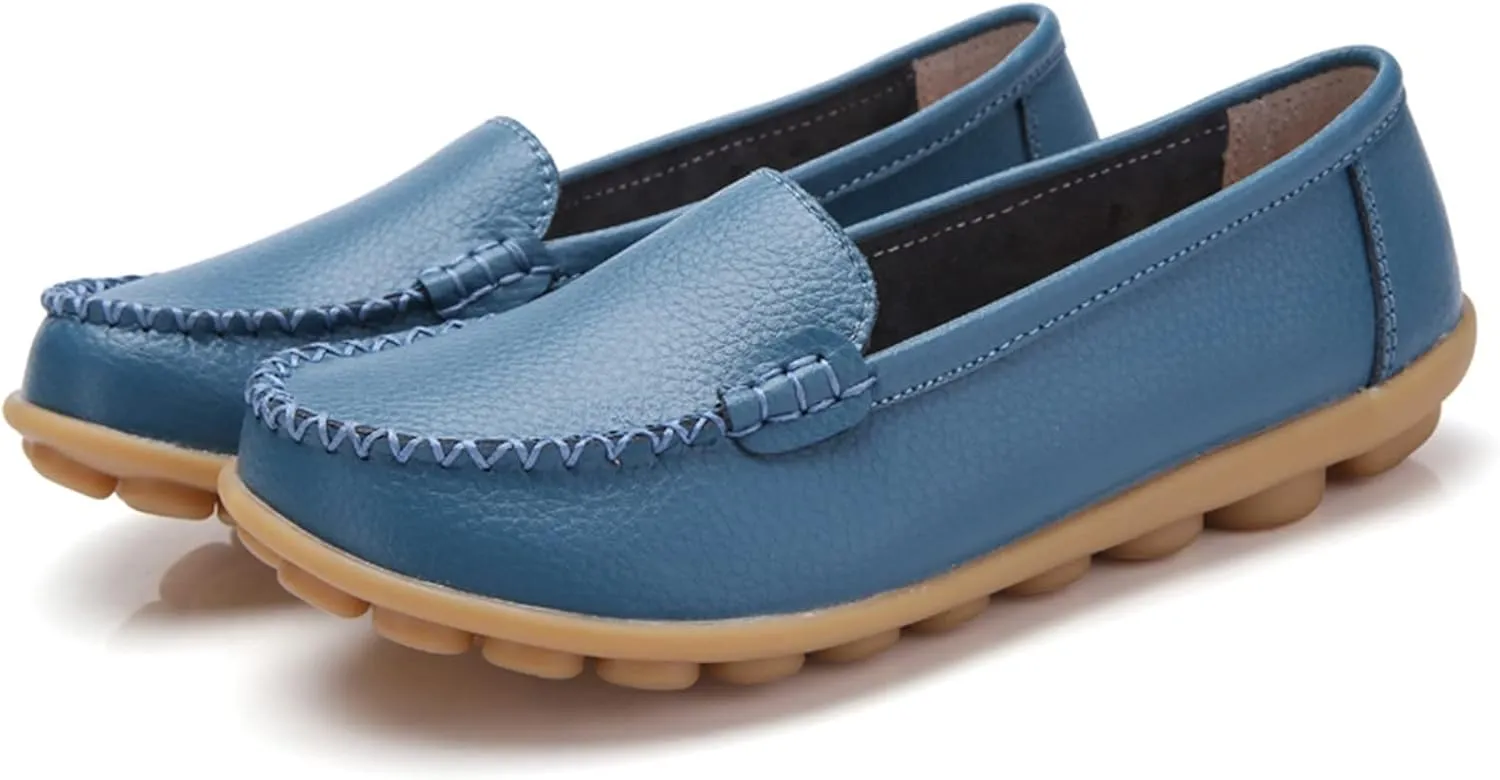 Slip On Sneakers for Women Comfort Moccasins Shoes Ladies Dressy Flats Business Casual Shoes Comfy Walking Sneaker