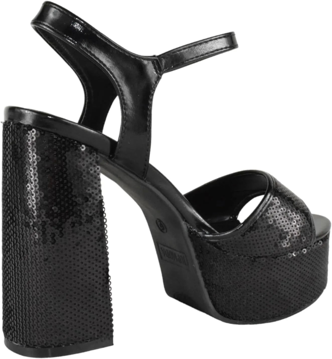 TOP Moda Women Block Chunky Thick High Heels Sandals Open Toe Platform Ankle Strap Strappy Jasmine-1