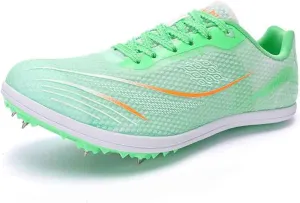 Track and Field Shoes, Lightweight Men's Distance Running Spikes Sprint Sneakers Breathable Jumping Athletic Shoes for Girls Women