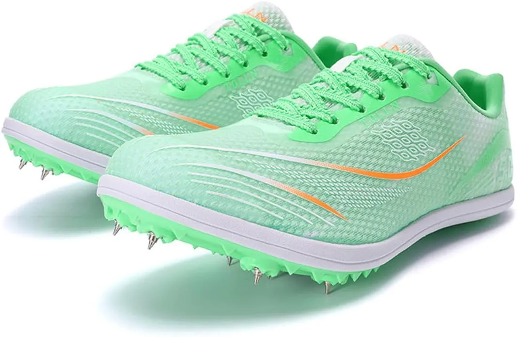 Track and Field Shoes, Lightweight Men's Distance Running Spikes Sprint Sneakers Breathable Jumping Athletic Shoes for Girls Women