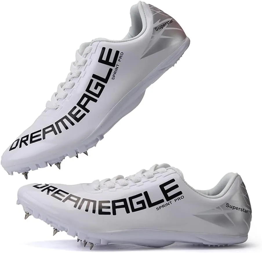 Track Spike Running Sprint Shoes Breathable Mesh Professional Racing Running Sneakers Track and Field Running Spike Shoe for Mens Womens