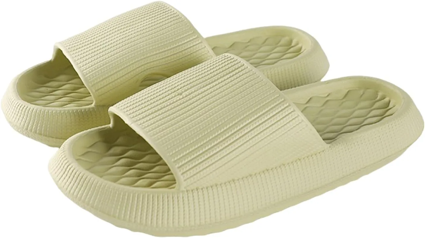 Travel Slippers for Women Indoor Slides Bathroom Sandals Breathable Slides Sandals Pillow Slippers for Women