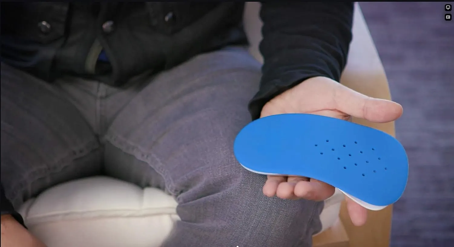 WalkFit® Platinum Shock Absorbing Pain Relief Gel Cushions Designed to fit Over WalkFit® Orthotic Insoles (Men 8-8.5 / Women 9-9.5) Blue