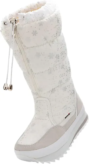 Winter Snow Boots for Women: Black Warm Fur Lined Slip on Ankle Boots Comfortable Waterproof Outdoor Shoes Thickening Warm