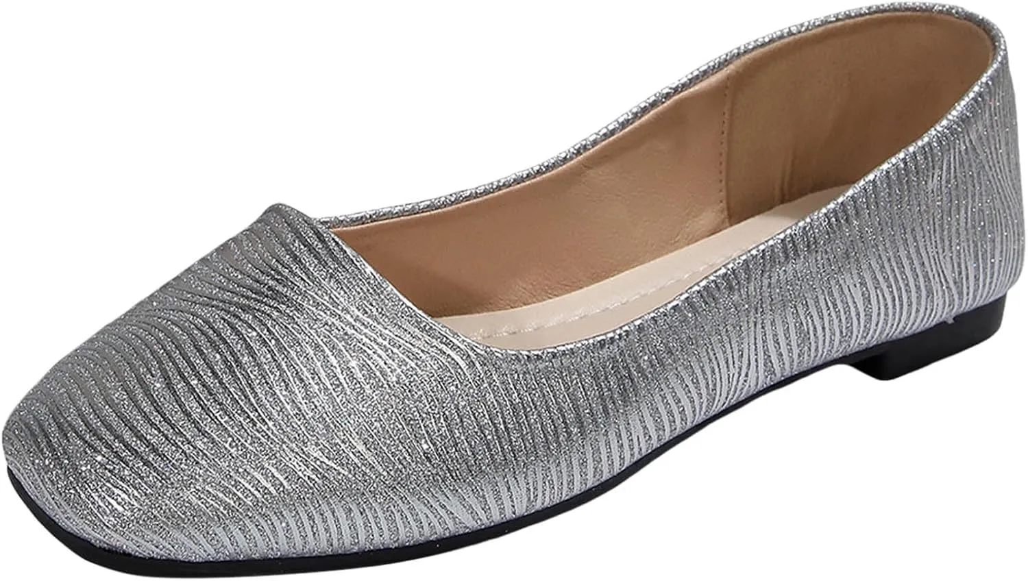 Women Casual Shoes Fashionable New Pattern and Pure Color Shiny Square Toe Flat Bottom Comfortable and Non Slip Casual Shoes Toddler Boy Casual Shoes Size 9