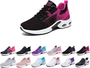Women's Air Cushion Running, Non-Slip Walking Shoes with Shock-Absorbing Comfort,Mesh Breathable,Shoes Lightweight Tennis